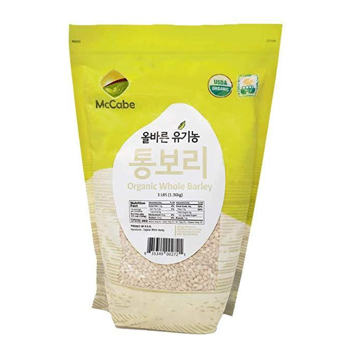 SFMart McCabe Organic Whole Barley (통보리) 3lbs Grain & Rice- SFMart