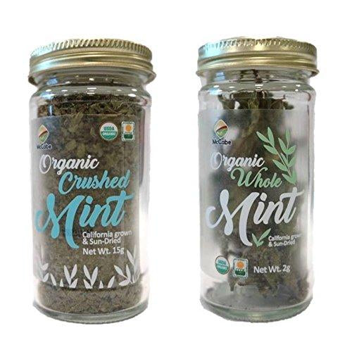SFMart McCabe Organic Mint (2-Pack) (2g Whole Mint + 15g Mint Crushed) Condiments- SFMart