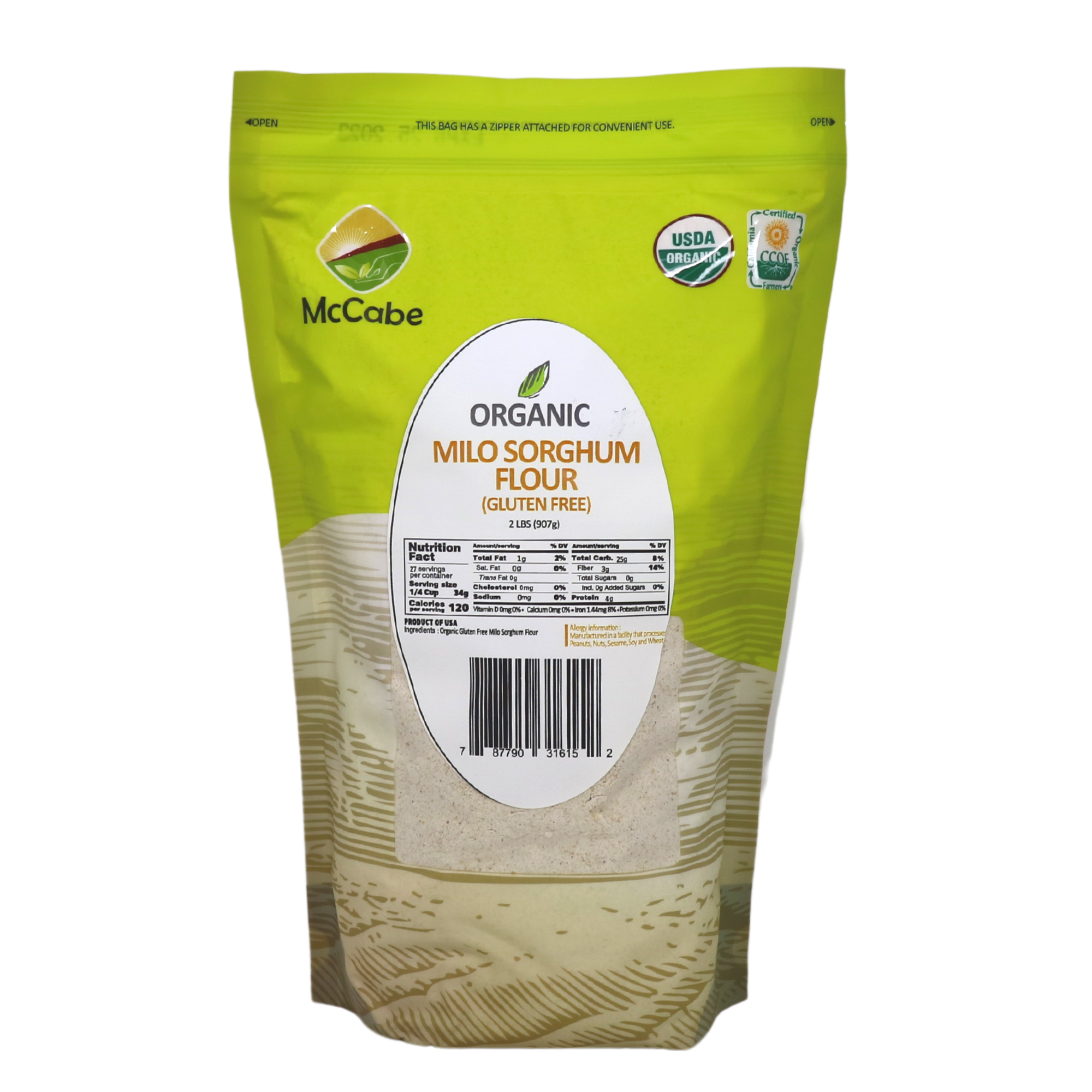 SFMart McCabe Organic Milo Sorghum Flour 유기농 수수가루(2lbs) - SFMart