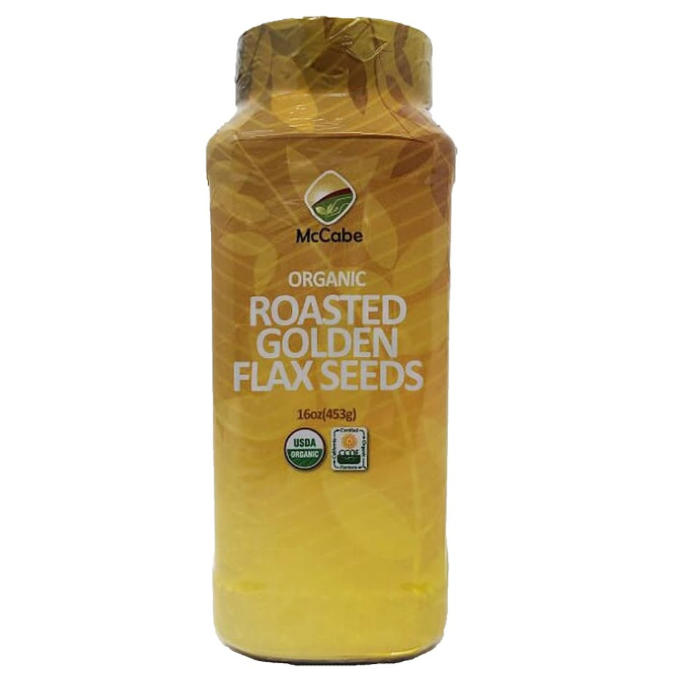 SFMart McCabe Organic Roasted Golden Flax Seeds (유기농 아마씨) 1lb - SFMart