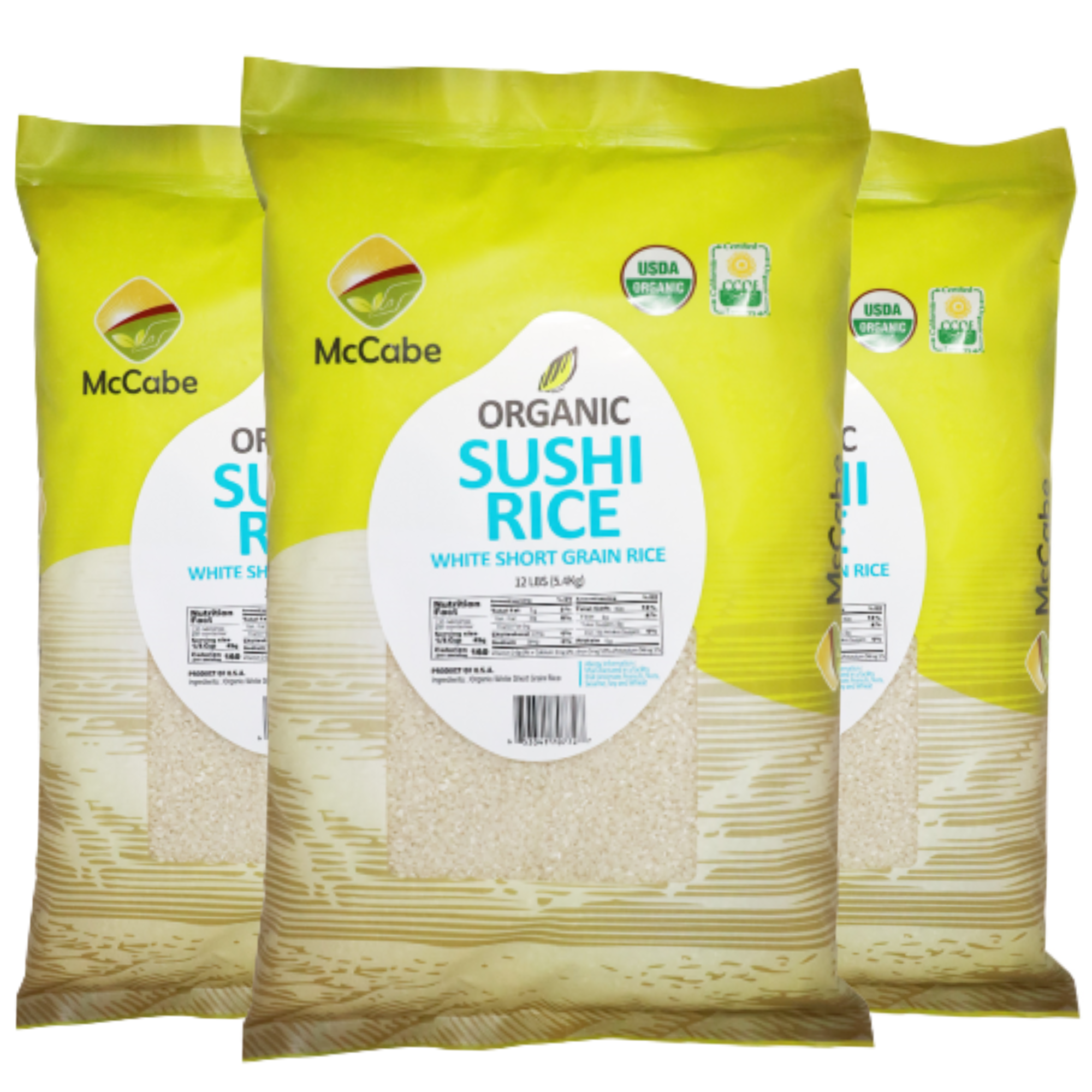 SFMart McCabe Organic Sushi Rice, 12lbs Grain & Rice- SFMart